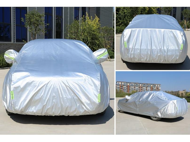190T Full Car Cover: Sun & Dust Protection, Heat Insulation, Sunshade