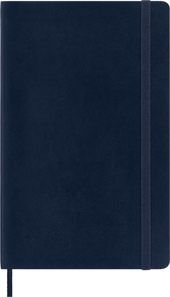 Moleskine Classic Notebook, Large, Ruled, Sapphire Blue, Soft Cover (5 X 8.25)