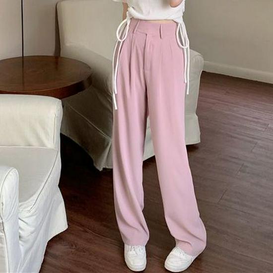 2026 Trendy Women s Summer Two-Piece Set: Drawstring Top & High-Waisted Bottom S (Suitable for 70-90kg)