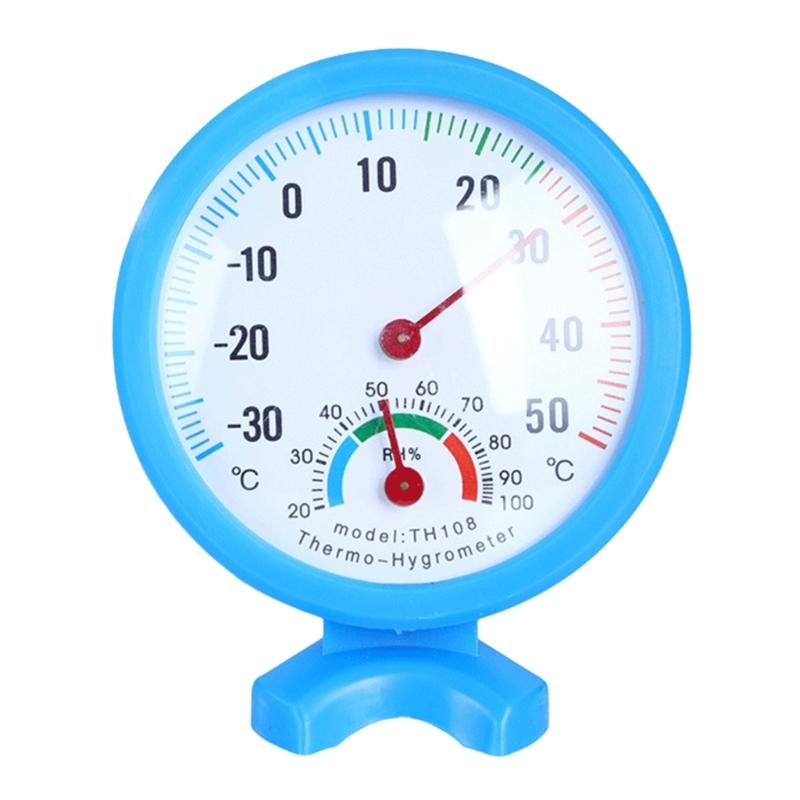 Indoor Thermometer Hygrometer Analog- 2 in 1 Temperature Humidity Monitor Gauge for Home Room Outdoor Offices 30-50℃