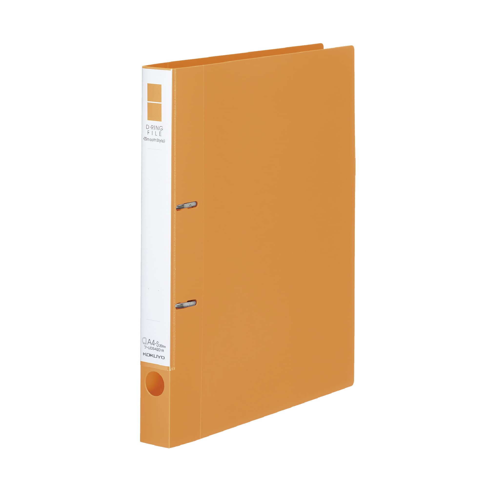 

KOKUYO File Smooth Style A4 capacity Orange D-Ring 2-hole 200-sheet F-UDS420YR