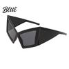 Futuristic Style Sunglasses Geometric Sunglasses Edgy Triangle Frame Shades Trendy UV Eye-catching Protection Sun Glasses for Women Street