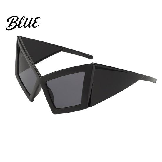 Futuristic Style Sunglasses Geometric Sunglasses Edgy Triangle Frame Shades Trendy UV Eye-catching Protection Sun Glasses for Women Street