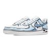 Nike Air Force 1 Comic Sky Abrasion Resistant Low Top Skateboard Shoes Unisex White Blue CW2288-111(Team796-)