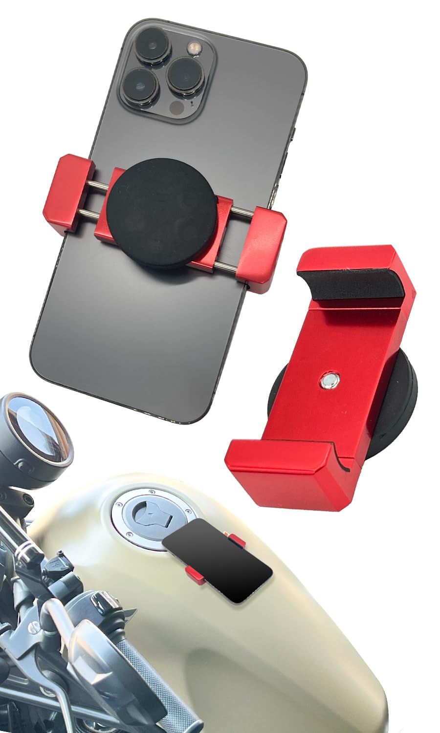 GOROPRI Motorcycle Smartphone Holder, Magnet, Smartphone Holder for Motorcycles, Super Strong, Magnetic, Be