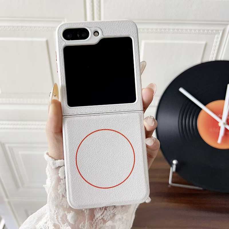 

Popular Leather Frosted Matte Magnetic Cases For Samsung Galaxy Z Flip 7 FE 6 5 4 3 Slim Fall Prevention Wireless Charging Cover Galaxy Z Flip4