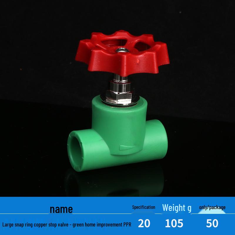 Home PPR Stop Valve for Hot & Cold Water - All Copper Core