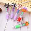 50-1 Halloween Mini Four-color Ballpoint Pen Cute Cartoon Halloween Gift Colored Pen for Elementary School Students