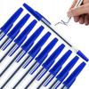 Set of 10 blue pens for universal office use