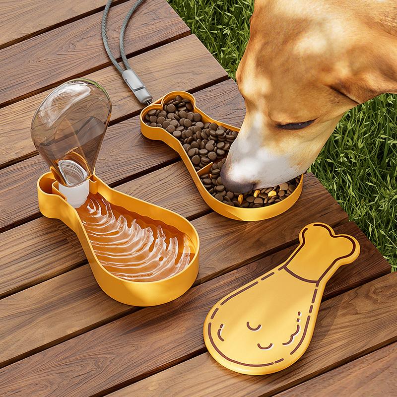 Portable water bottle for outdoor use, outdoor water dispenser, pet water feeder for cats, pet travel cup for dog walking