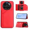 For Xiaomi 15 Ultra Case Card Holder Kickstand Skin-Touch Phone Cover with Wrist Strap