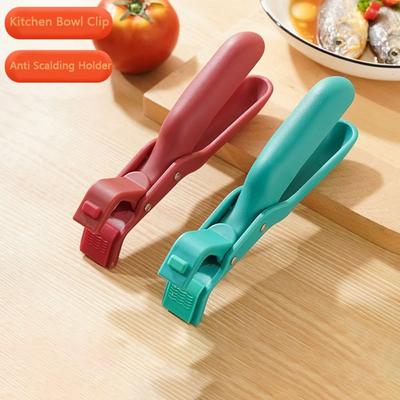New Silicone Anti Scalding Clip Non-slip Gripper Kitchen Bowl Clip Meal Bowls Tongs Durable Pot Clips