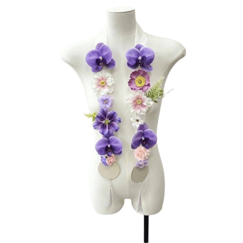 Silk Fabric Satin Flower Sash Satin Fabric Artificial Floral Garland Party Decoration