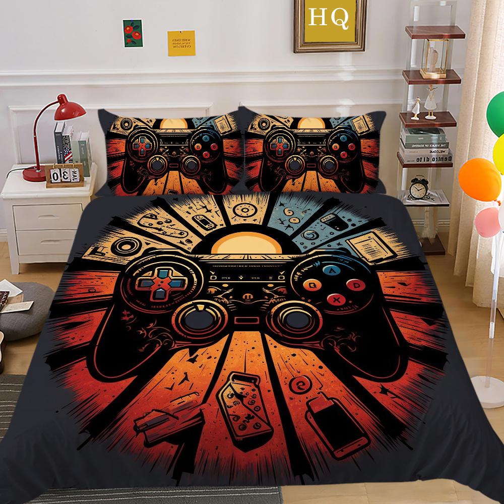 3D Game Console Printing Bedding Set Cover Bedspreads Single Size High Quality Fashion Home Textiles