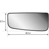 Replacement Driver Left Side Door Towing Mirror Lower Small Glass Convex Heated With Back Plate For Ford F-150 F 250 F-350 F-450 F-550 From 2015 To