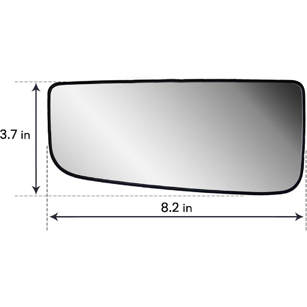Replacement Driver Left Side Door Towing Mirror Lower Small Glass Convex Heated With Back Plate For Ford F-150 F 250 F-350 F-450 F-550 From 2015 To