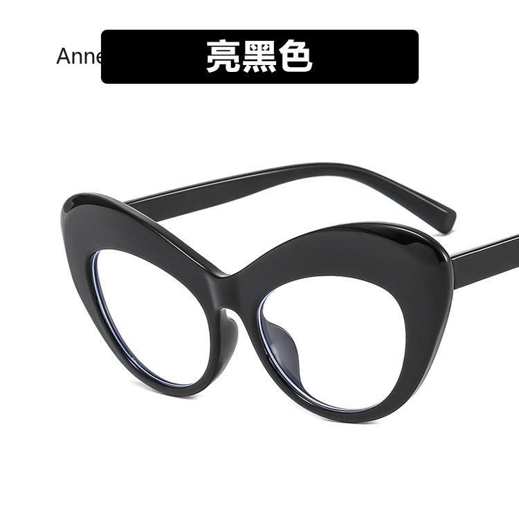 Oversized Glasses Cat Eye Eyeglass Frame For Women New Vintage Style Clear Lens Luxury Eyeglasses Leopard Candy Color Eyewear