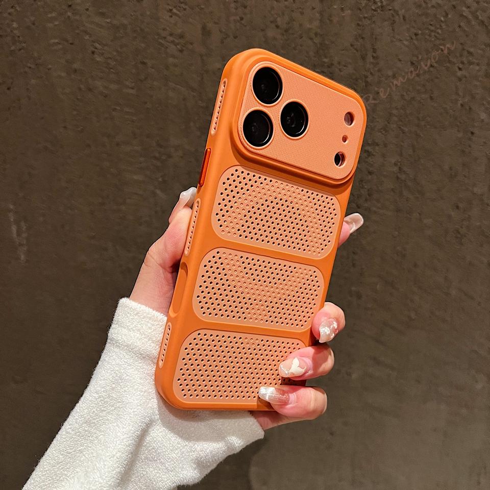 Heat Dissipation Magnetic Phone Case For For Iphone 17 12 13 14 1 16 17 Pro Max Plus Big Windows Shockproof Protector Cover