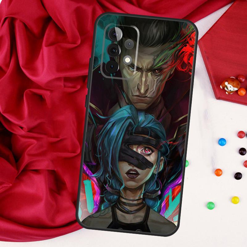 Jinx Arcane For Samsung Galaxy A26 A05 A06 A16 A54 A34 A14 A22 A32 A52 A55 A35 A15 A53 A13 A56 A36 Case