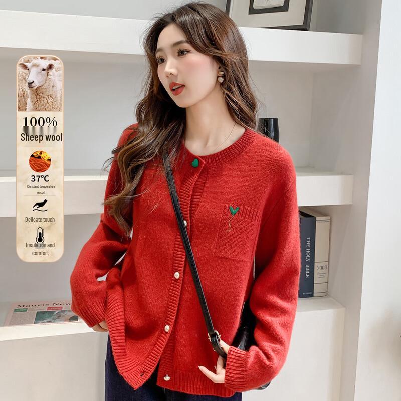 

Mokana Women s Versatile Long Sleeve Wool Sweater MKNJD2500 One Size
