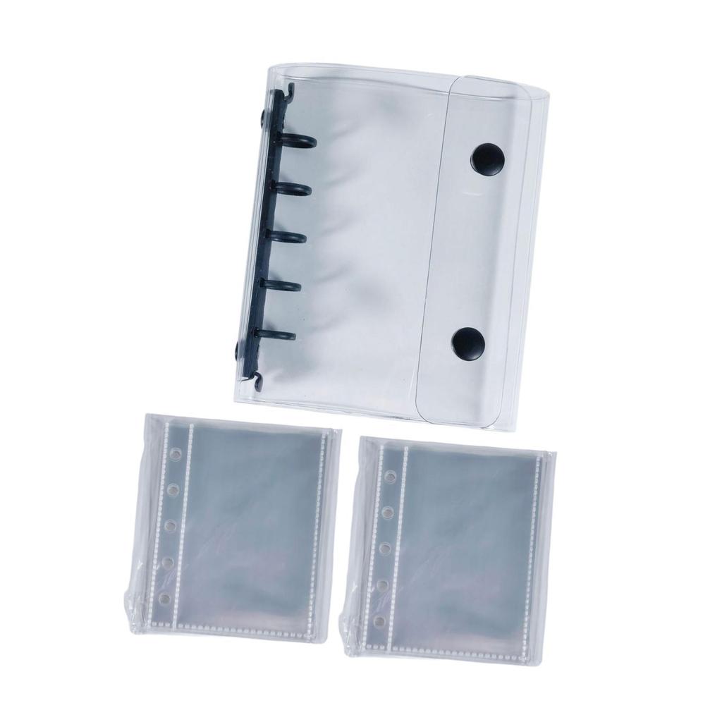 Binder Notebook Covers 5 Holes Gift Clear for Valentines Birthday