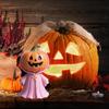 Halloween Miniature Pumpkin Figurine Decor Cute Collectible Sculpture Statue Ornament for