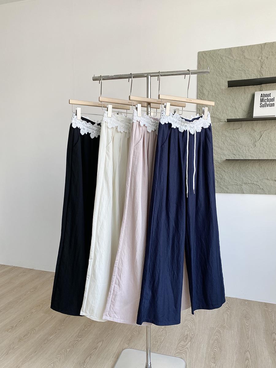 

2025 Весна Корейские Сладкие Утягивающие Брюки с Завышенной Талией Розовые Прямые для Женщин 4XL