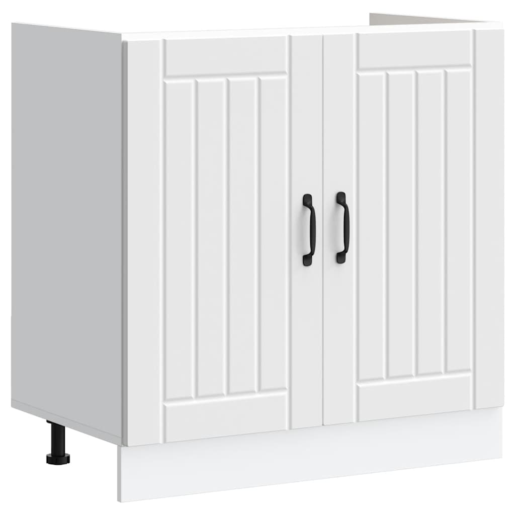 Lucca Under Sink Cabinet White Particleboard