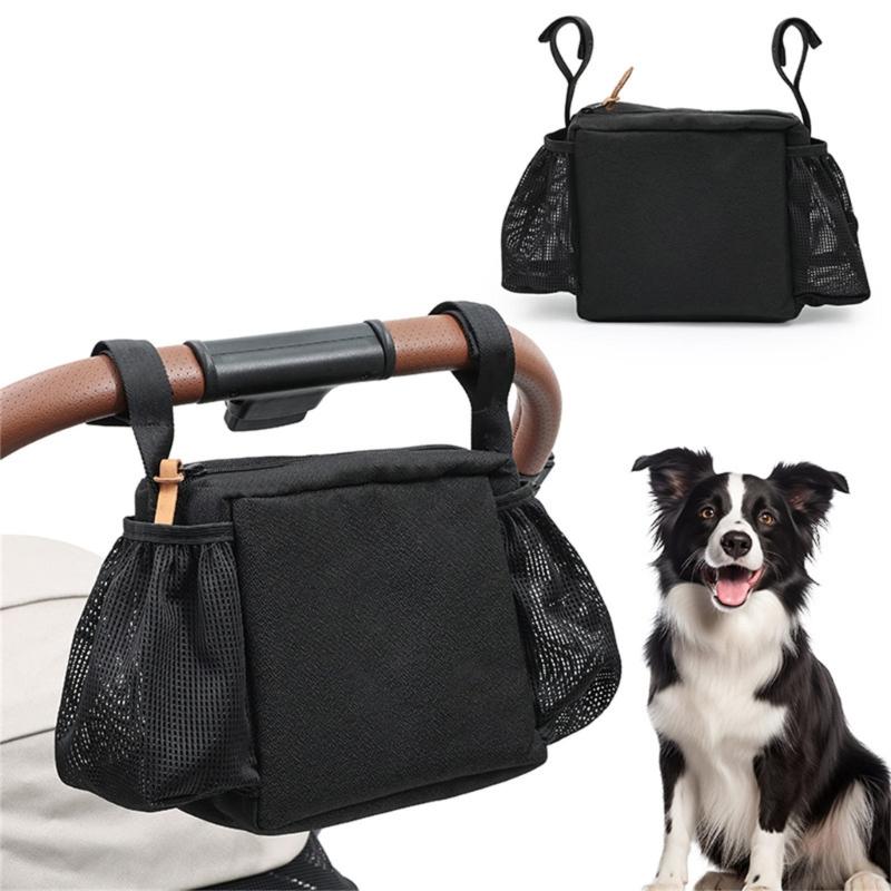 Easyly Install Pet Strollers Basket Weather Resistant Dog Strollers Storage Bag For Dog Supplies And Daily Essential