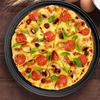 28/32cm Steel Non-stick Pizza Baking Pan Plate with Hole Bakeware Baking Tool Sale Goods