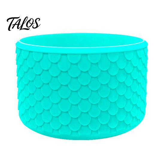 Portable Bottle Sleeve for Commute Silicone Cup Boot, Fish Scale Pattern Decor, Soft Elastic Water Protector Protective Sleeve, Anti-Slip Bottom Cover