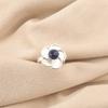 Round Third Eye Chakra Sodalite Stone Stackable Birthday Ring Jewelry 925 Silver RR-51-27