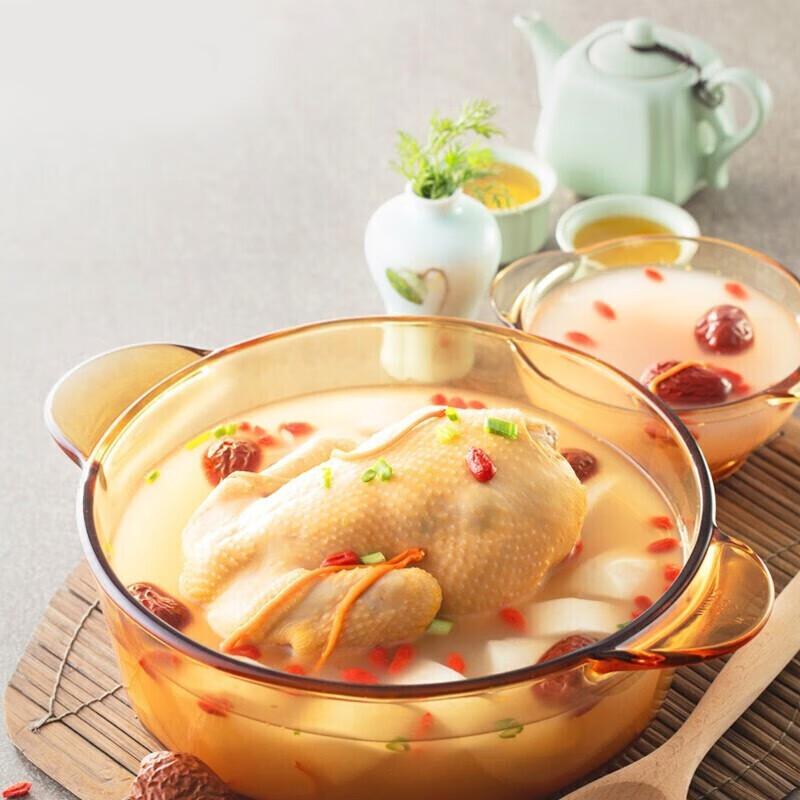 Corning Hao Yu 12-Piece Dinnerware Set with Visions 3.25L Glass Pot