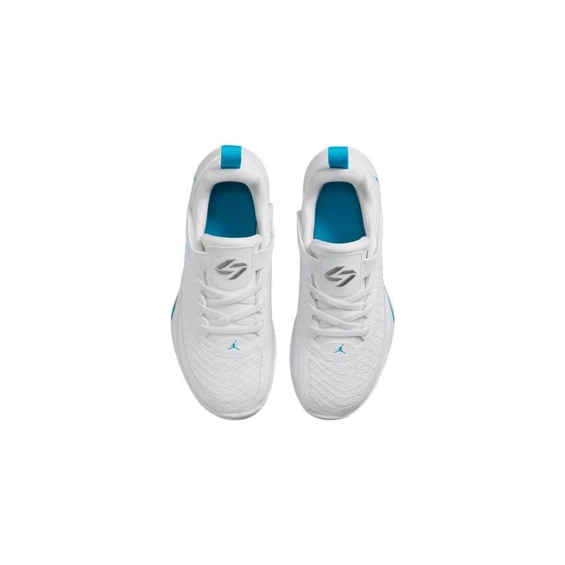 Air Jordan Luka 1 PS Legend Of 7 Kids Sneakers White Neo-Turquoise Bright-Crimson DR6086-104
