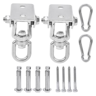 Heavy Duty 304 Stainless Steel Swing Hangers Swing Hanging Kit Locking Snap Hooks