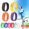 Women Men Silicone Band Strap Digital LED Display Bracelet Wrist Sports Watch