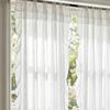 1 Panel Raff-Fenstervorhang, Romantische Raff-Vorhänge für Schlafzimmer, Wohnzimmer oder Esszimmer Bauernhaus Hütte Heimdekoration