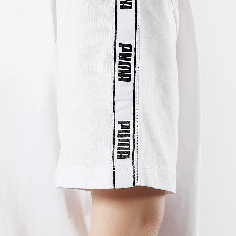 Puma Camo Pack Dress Logo Sports Round Neck Short Sleeve Dress Women Dresses White 579558-02