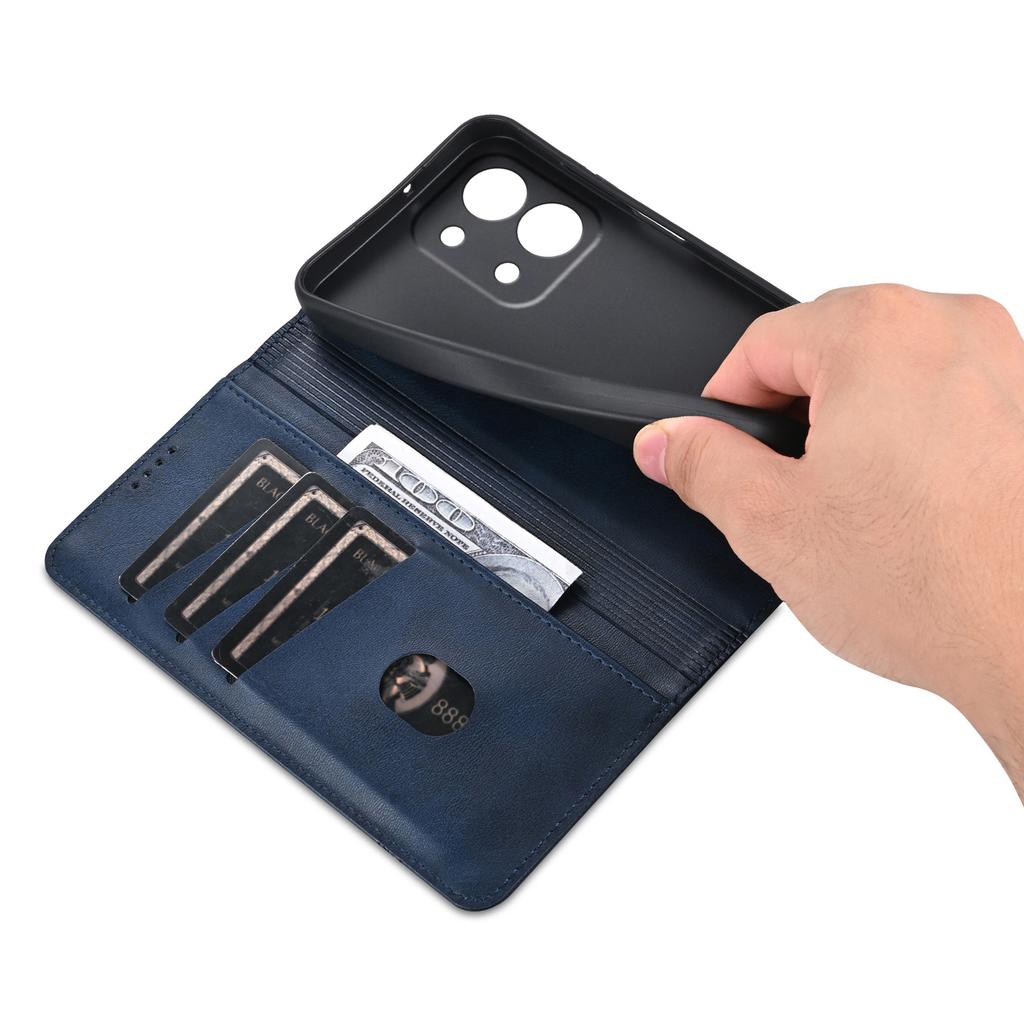 AZNS Für Xiaomi Redmi 15C 4G (EU) (173 mm) Hülle Rindsleder Textur PU Leder Brieftasche Handyhülle