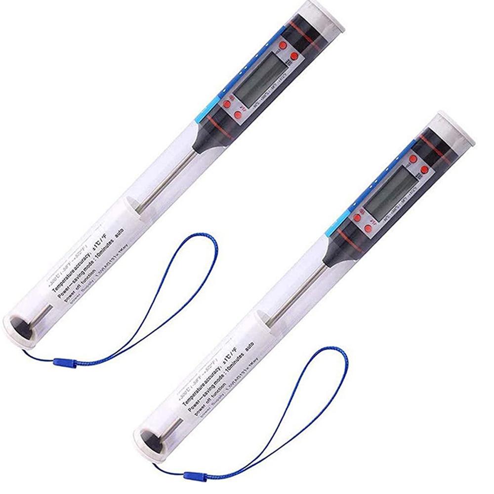 Neue professionelle digitale Küchenthermometer Grill Wasser Öl Kochen Fleisch Lebensmittelthermometer 304 Edelstahl Sonde Werkzeuge