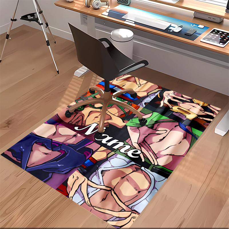Custom Personalization JoJo's Bizarre Adventure Print Area Rug - Soft, Washable Non-Slip Indoor Mat,Living Room,Home&Office Decorative Rug