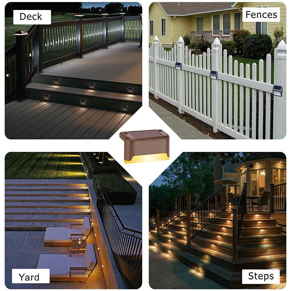 Outdoor Solar Lights Solar Ladder LED Lights Fence Lights Staircase Lamp Outdoor LED Guide Courtyard Lighting Rainproof