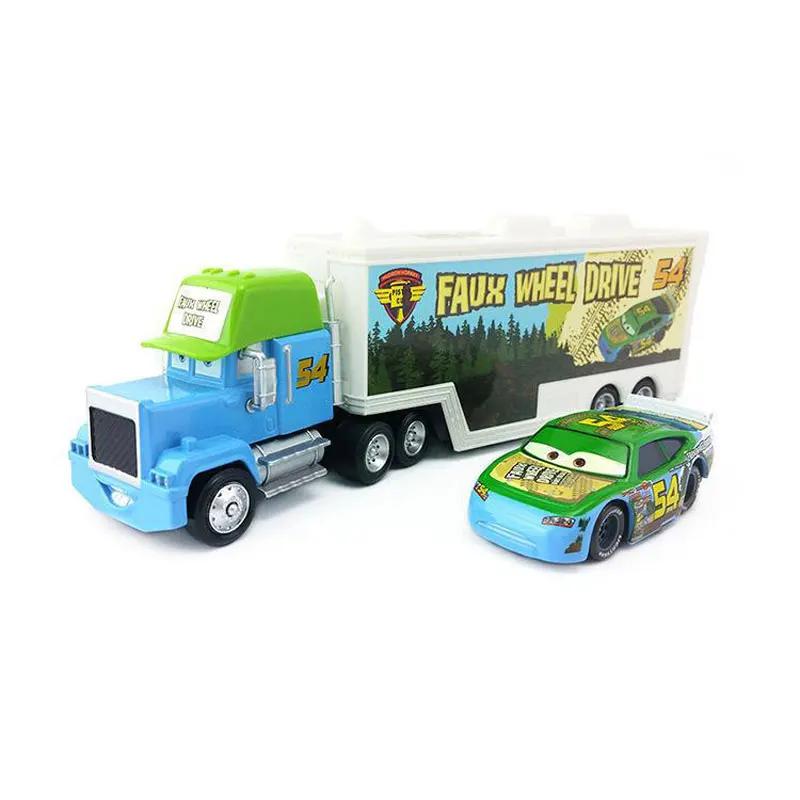 Disney Pixar Cars 3 Lightning McQueen Mack Uncle 8, 76, 54 Truck Set Metal Diecast  Model Car Toys For Children's Festival Gifs