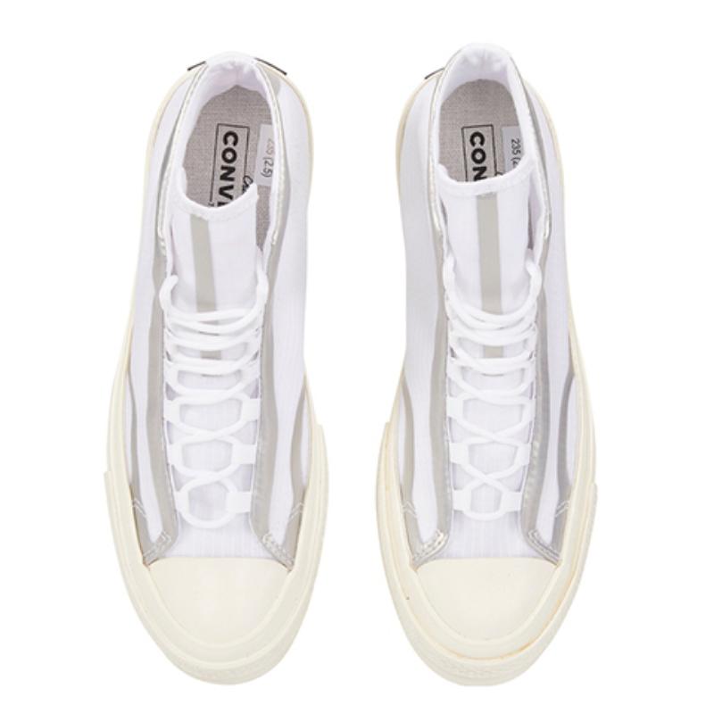 Converse Chuck Taylor All Star 1970s Simple Solid Color High-Top Canvas Shoes Unisex White