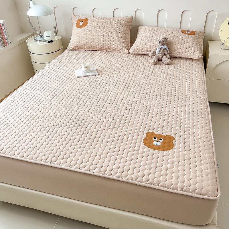 Sheet Thickened Padded Sheet Sheet Single-piece Non-slip Simmons Mattress Protective Cover Dust Sheet Universal Sheet for All Seasons