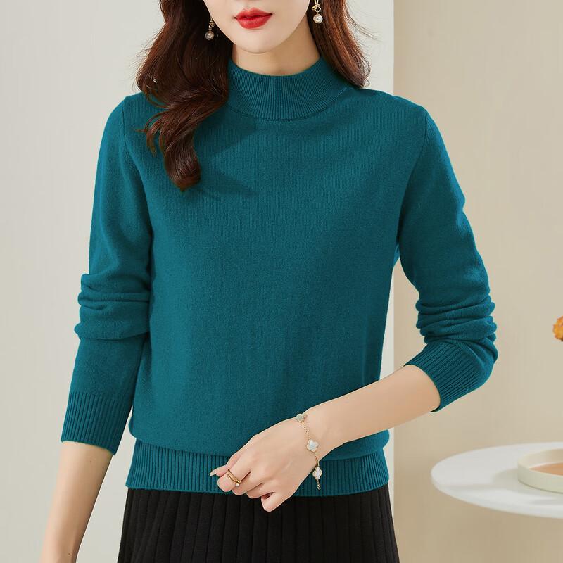 Damski sweter z golfem Jinjuan, 100% wełna merynosów