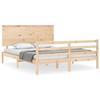 VidaXL Cadre de lit avec tête de lit 160x200 cm bois massif 3195231