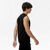 Soccer Wear Sleeveless Tank Top, Sports Undershirt, Moisture-Wicking, Quick-Drying, Unisex, Black, Size L (P2MAC050)