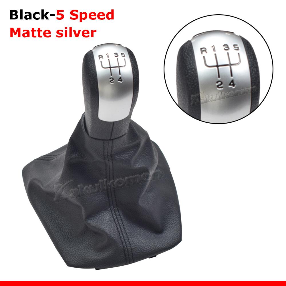 For Skoda Octavia 2 A5 A6 2004 2005 2006 2007 2008 2009 2010 2011 2012 2013 5/6 Speed Gear Lever Stick Shift Knob Leather Boot