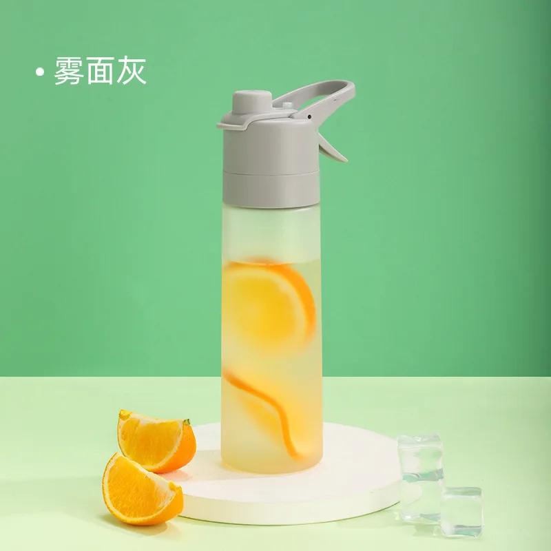 Cupa Portabilă de Mână pentru Exterior de Capacitate Mare cu Pai, Sticlă de Apă cu Pulverizare, Sticlă pentru Apă pentru Alergare, Exerciții Fizice, Sporturi în Aer Liber